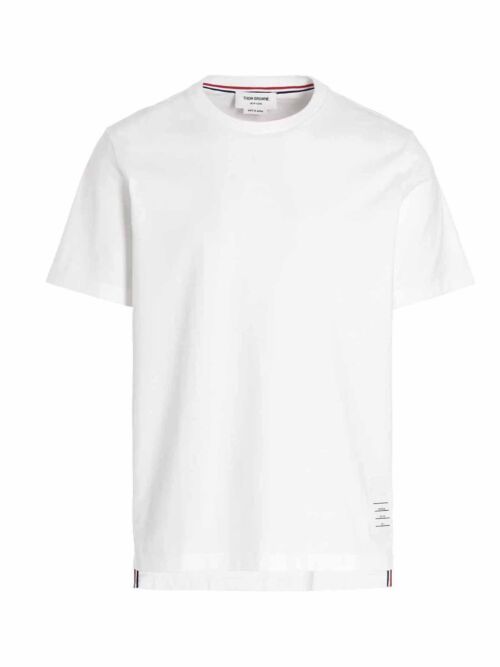 Logo t-shirt THOM BROWNE White