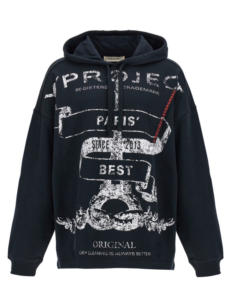 'Evergreen Paris Best Pinched' hoodie Y/PROJECT Black