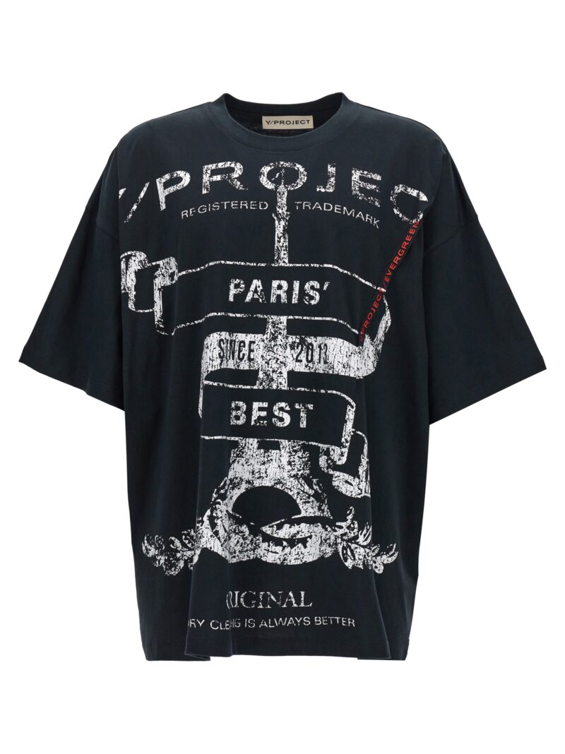 'Evergreen Paris Best Pinched' T-shirt Y/PROJECT Black