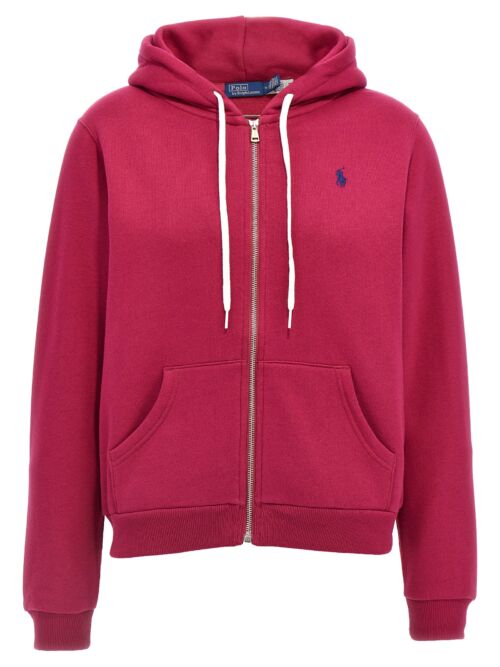 Logo embroidery hoodie POLO RALPH LAUREN Fuchsia