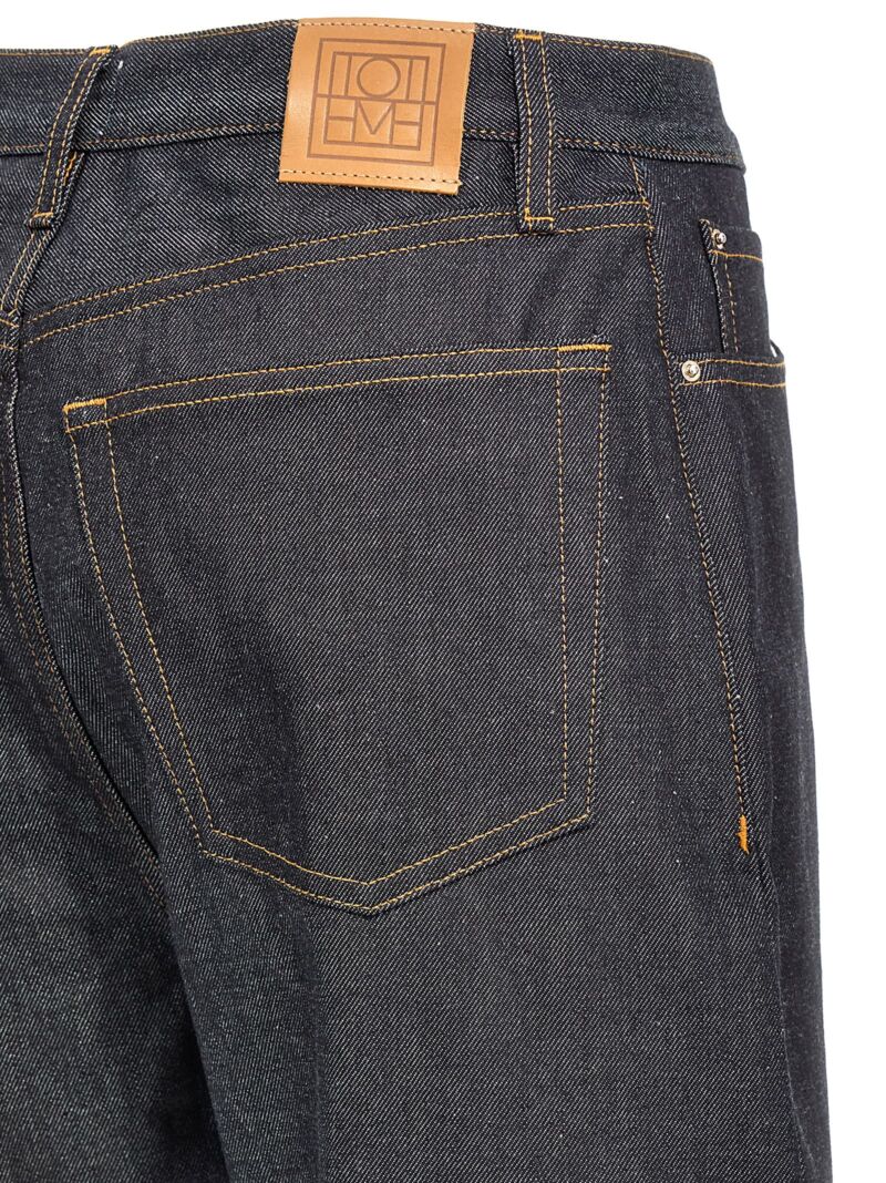 'Twisted Seam' jeans 100% cotton TOTEME Blue