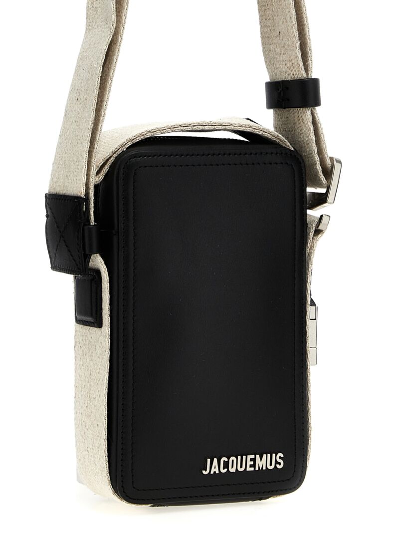 'Le Cuerda Vertical' crossbody bag Man JACQUEMUS Black