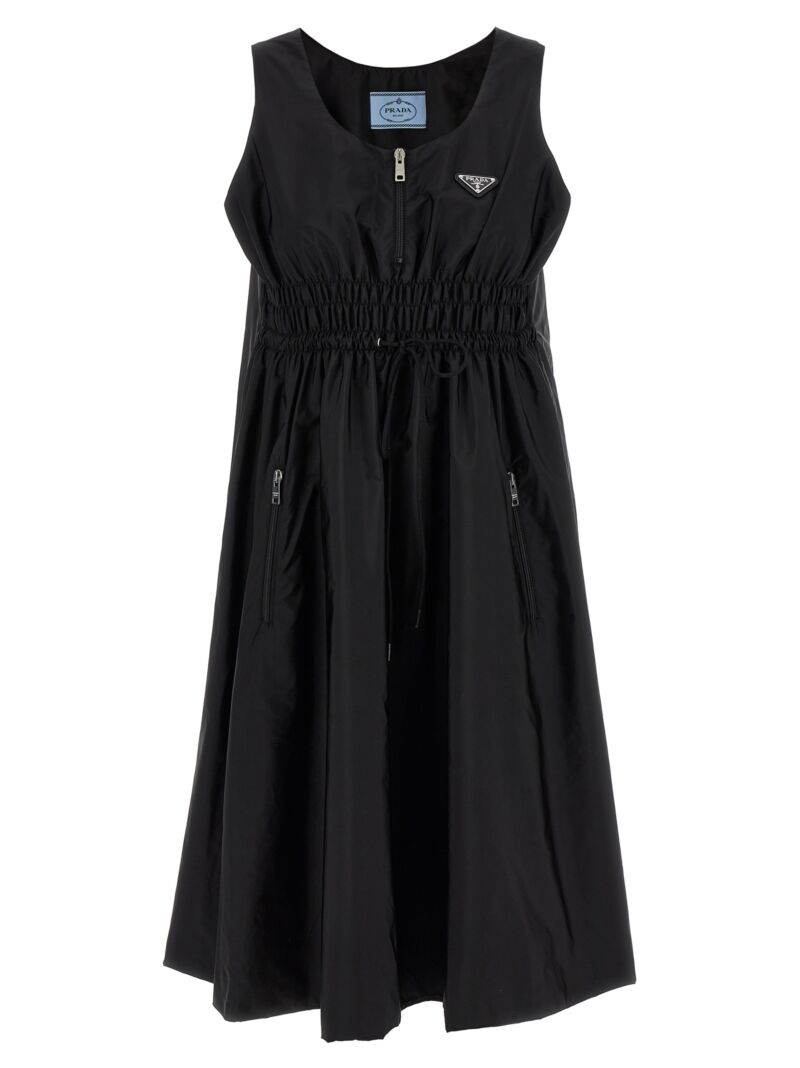 'Piuma' re-nylon dress PRADA Black