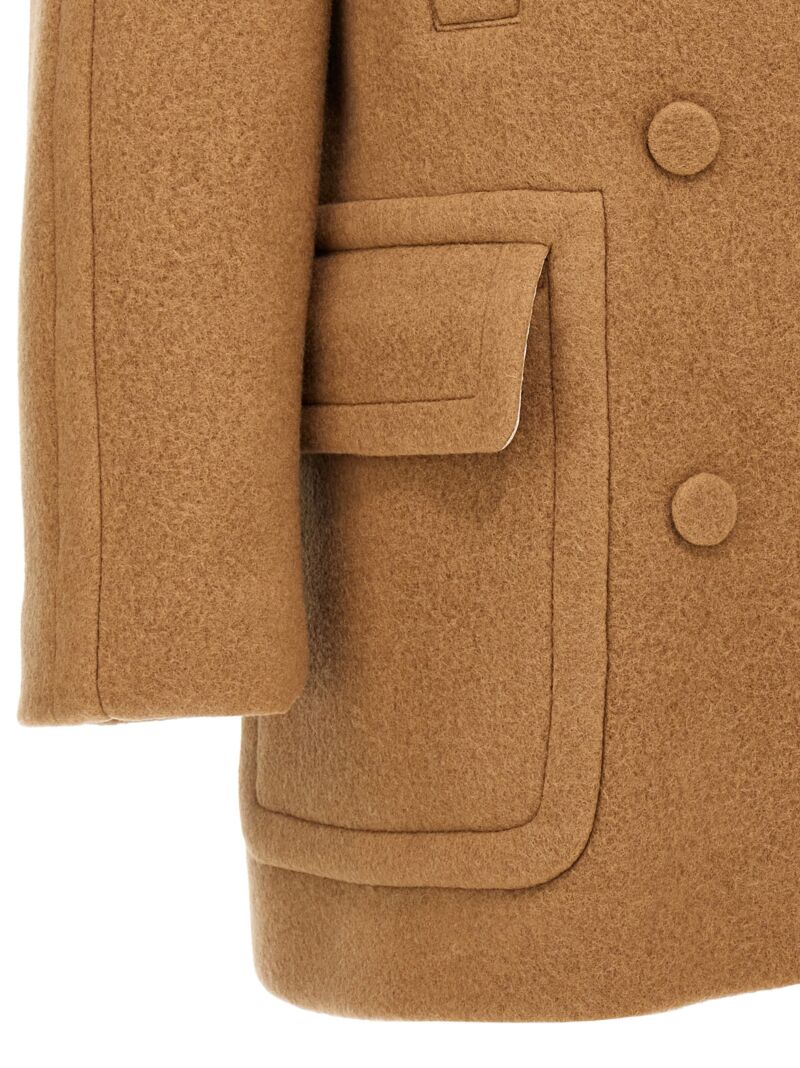 'Randia' coat 100% wool DRIES VAN NOTEN Beige