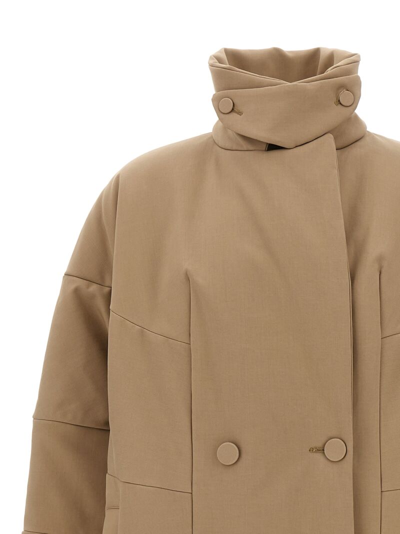 'Roxana Long' coat Woman DRIES VAN NOTEN Beige