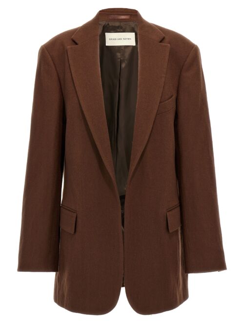 'Blur' blazer DRIES VAN NOTEN Brown