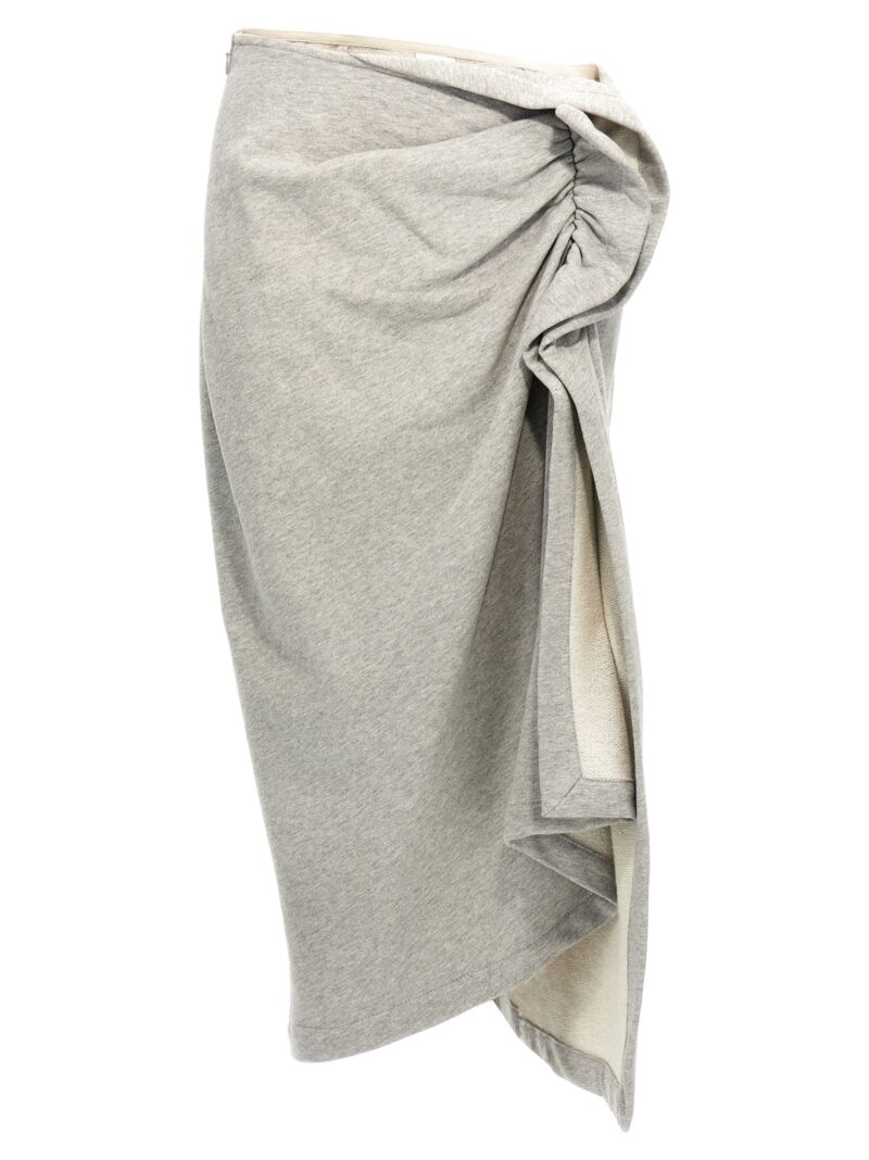 'Hanam' skirt DRIES VAN NOTEN Gray