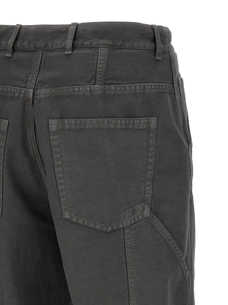 'Tasche' pants 100% cotton DRIES VAN NOTEN Gray