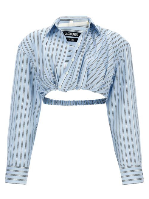 'La Chemise Bahia Courte' shirt JACQUEMUS Light Blue