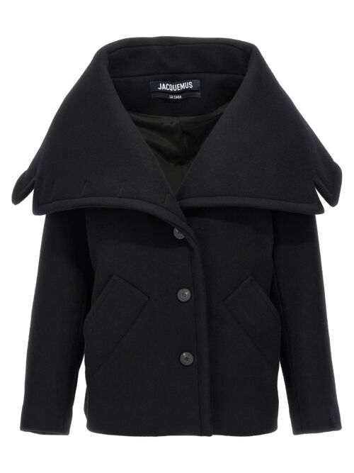 'Le caban Caruso' coat JACQUEMUS Black