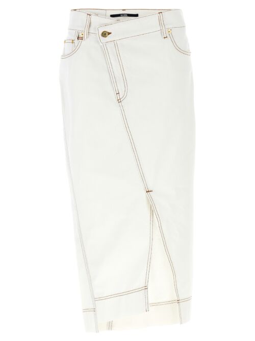 'La jupe de-Nîmes' skirt JACQUEMUS White