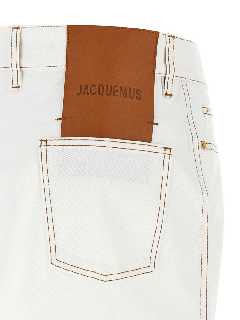 'La jupe de-Nîmes' skirt 100% cotton JACQUEMUS White