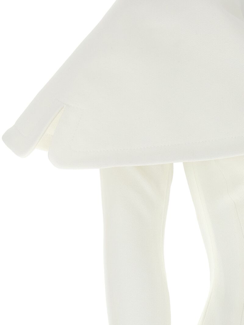 'La Veste Giacca' blazer 78% viscose 16% polyamide 6% elastane JACQUEMUS White