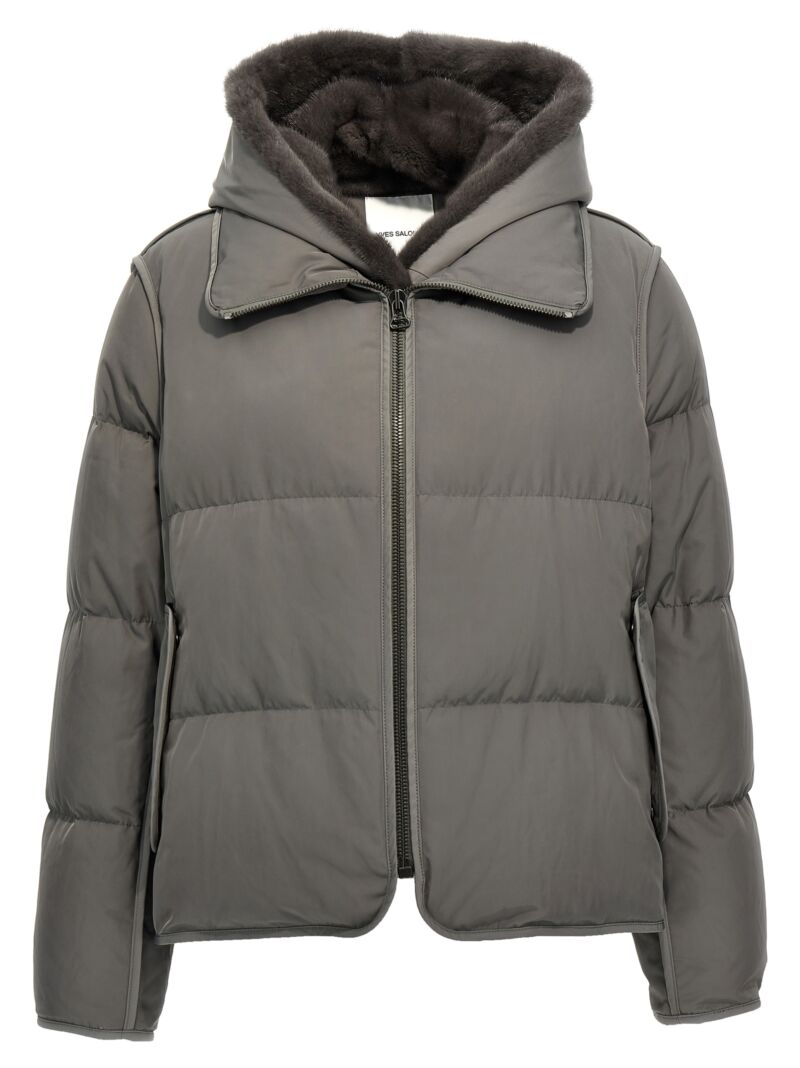 'Doudoune' down jacket ARMY YVES SALOMON Gray