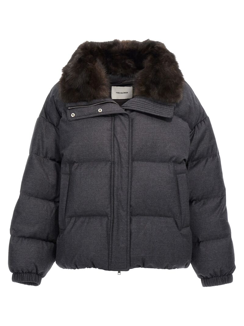 'Doudoune' down jacket 25W24WYV02766WO2WC97 YVES SALOMON Gray