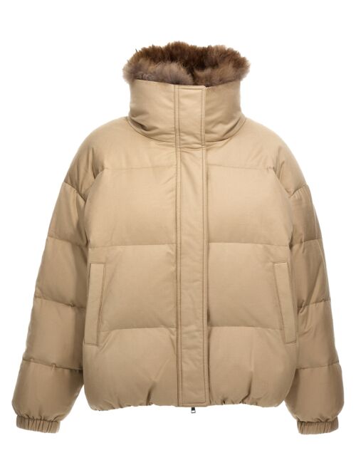 'Doudoune' down jacket YVES SALOMON Beige