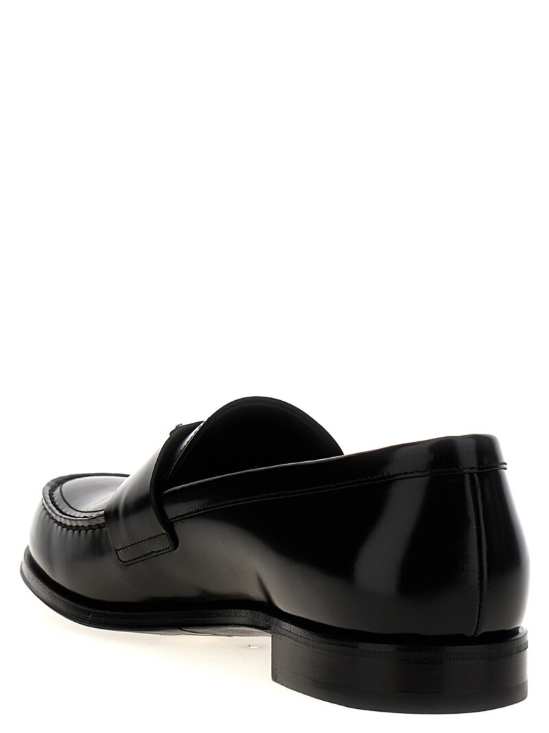 Logo loafers Man PRADA Black