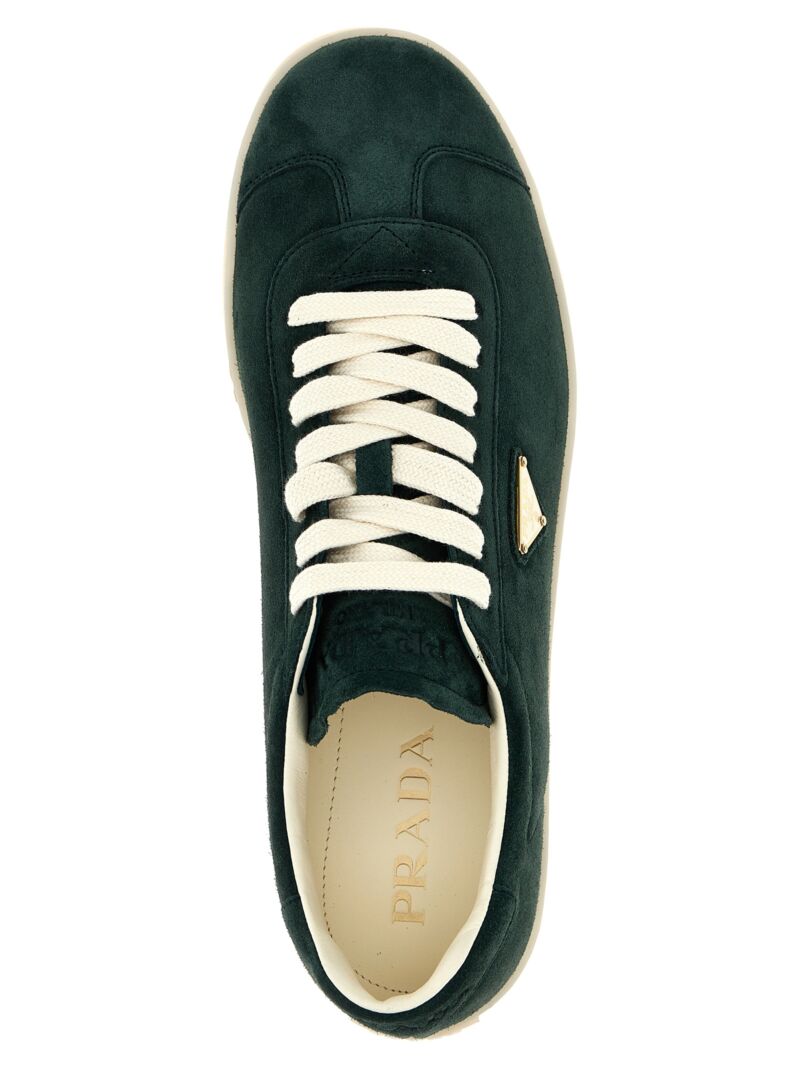 'Lane' sneakers 100% cow leather (Bos Taurus) PRADA Green