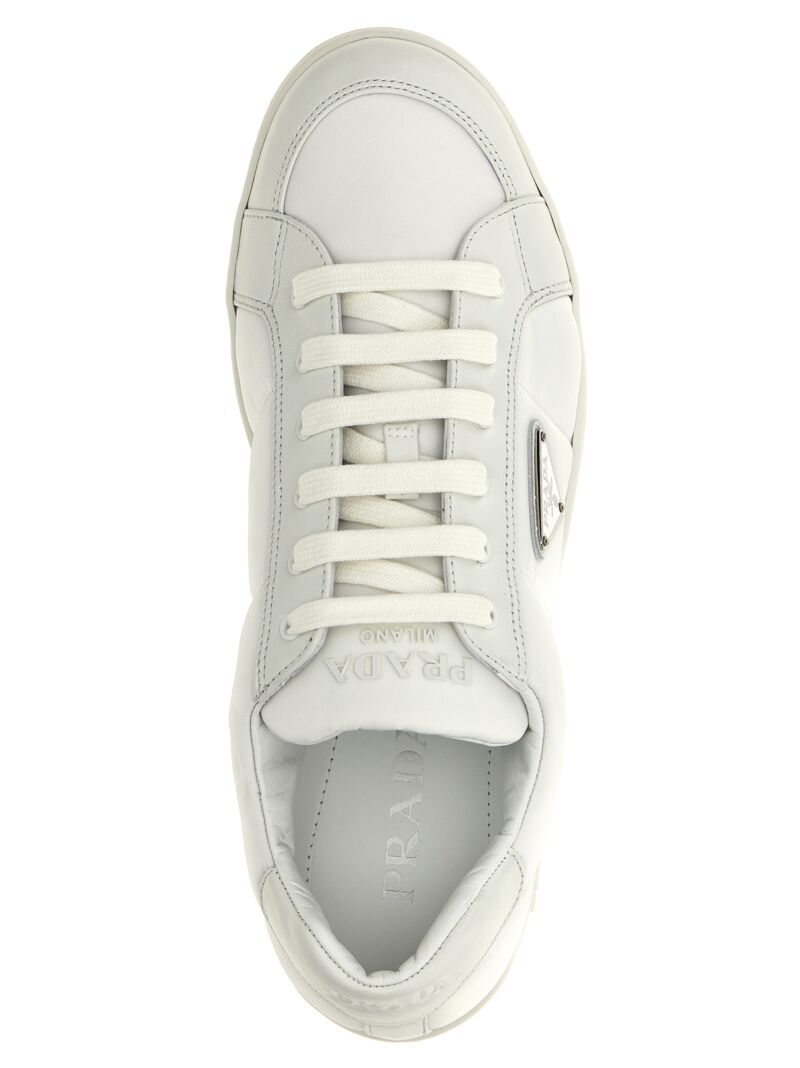 'Downtown' sneakers 100% polyamide PRADA White