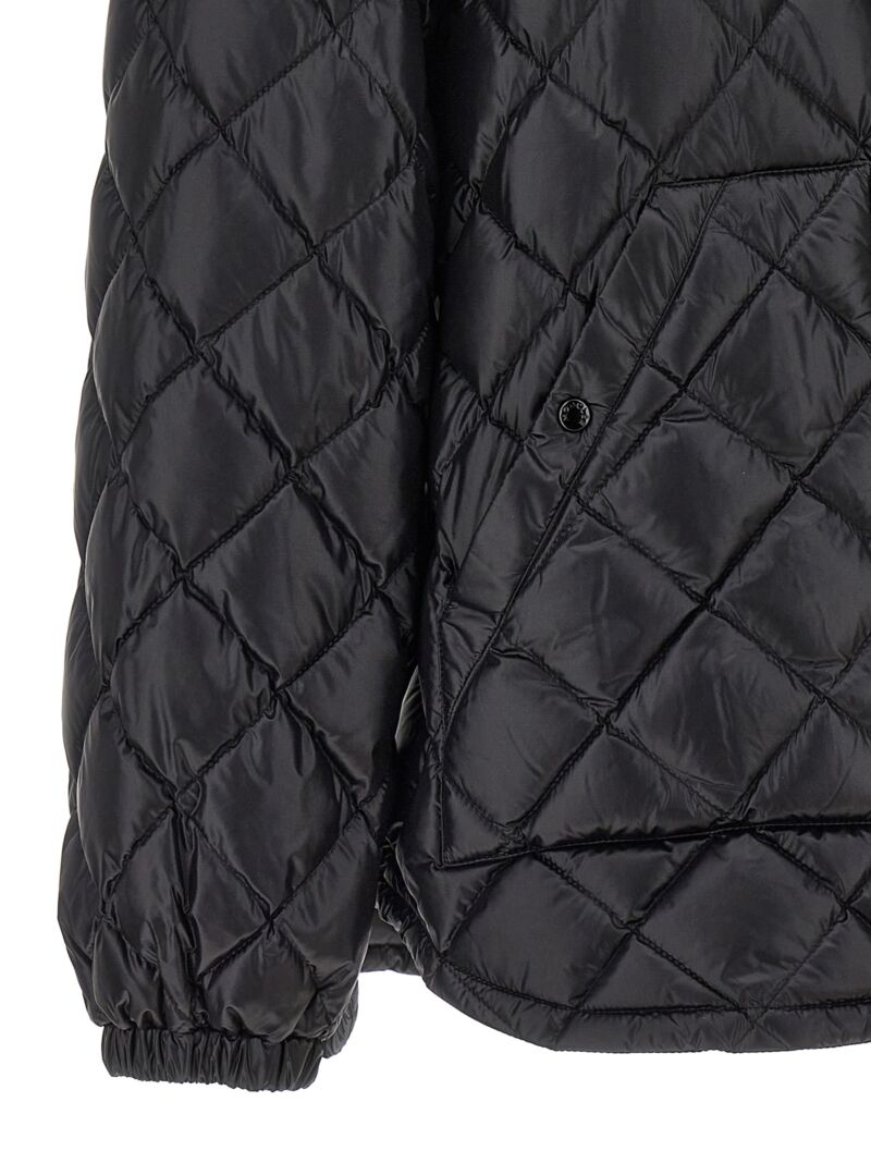 Hooded down jacket 100% polyamide MONCLER Black