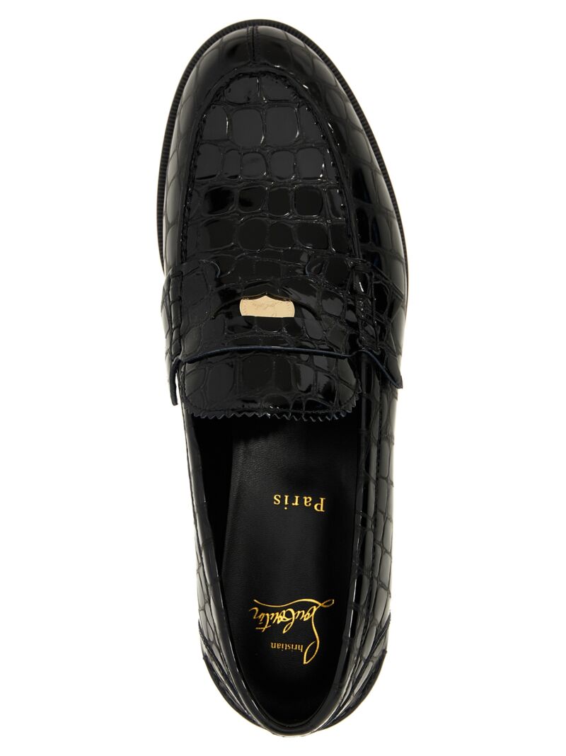 'Penny' loafers 100% calfskin leather (Bos Taurus) CHRISTIAN LOUBOUTIN Black