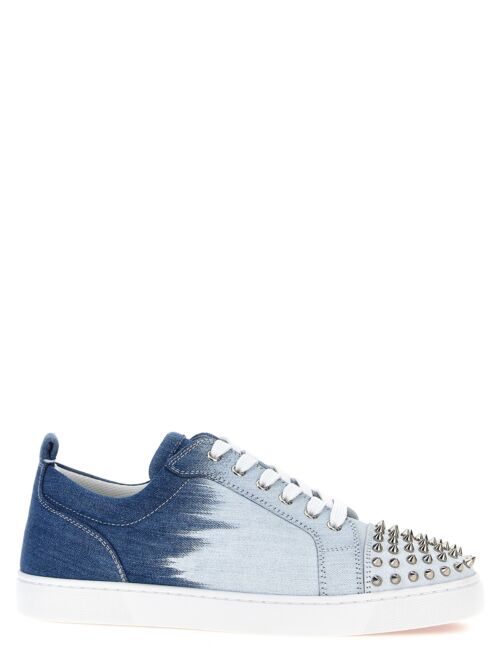 'Louis Junior Spikes Flat' sneakers CHRISTIAN LOUBOUTIN Light Blue