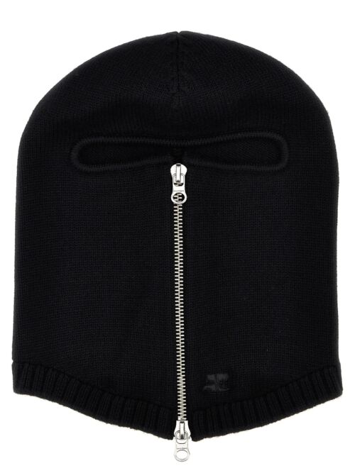 'Zipped Wool' balaclava COURREGES Black