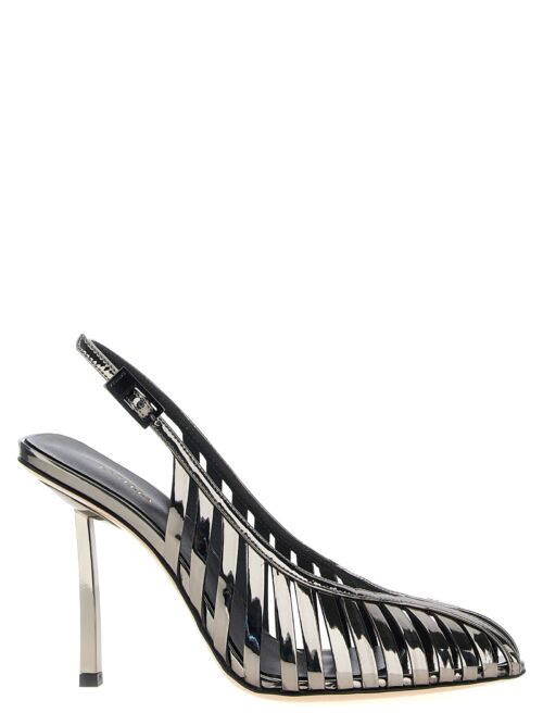 'Chanel Cage' pumps LE SILLA Silver