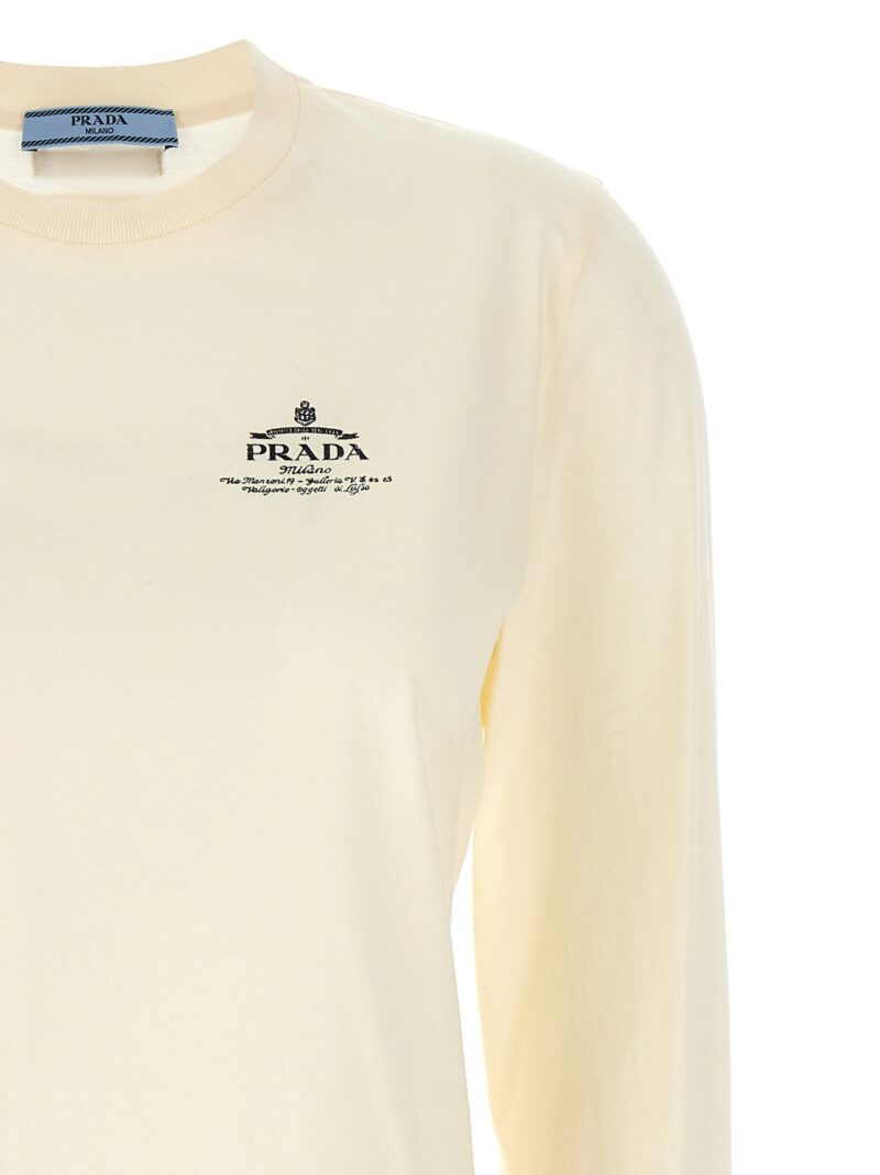 Logo print t-shirt Woman PRADA White