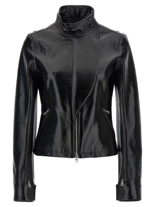 'Motorcycle Vinyl' jacket COURREGES Black