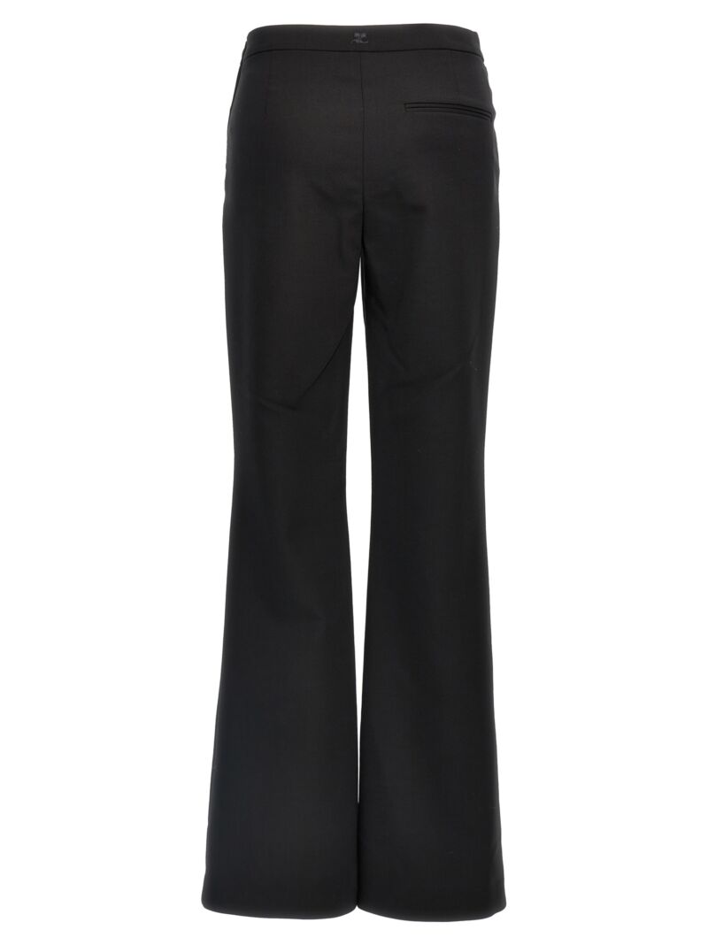 'Oblique Tailored' pants 424CPA272WO01139999 COURREGES Black