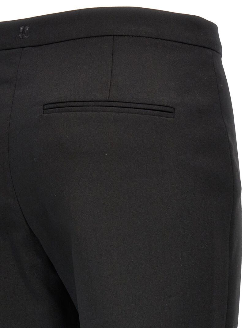 'Oblique Tailored' pants 93% wool 4% elastane 3% polyamide COURREGES Black