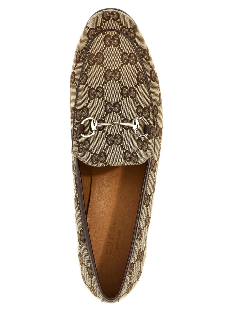 'Jordaan' loafers 65% polyester 18% cotton 17% polyamide GUCCI Beige