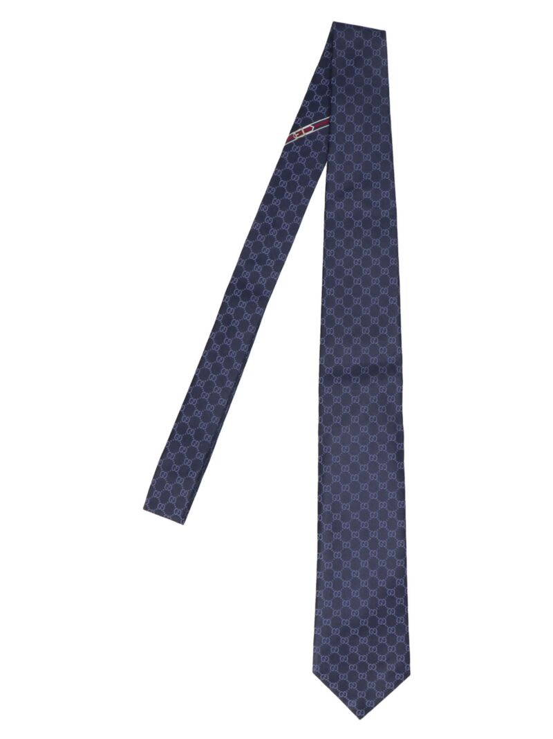 'Double G' tie GUCCI Blue