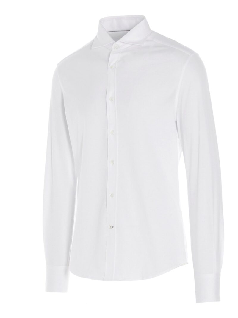 Basic cotton shirt MTS406686C159 BRUNELLO CUCINELLI White