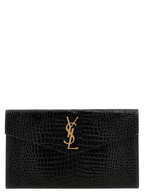 'Uptown' clutch bag SAINT LAURENT Black