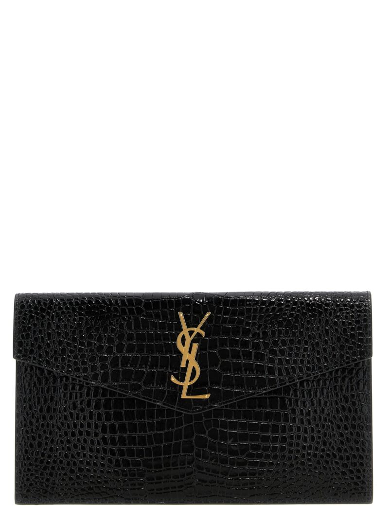 'Uptown' clutch bag SAINT LAURENT Black