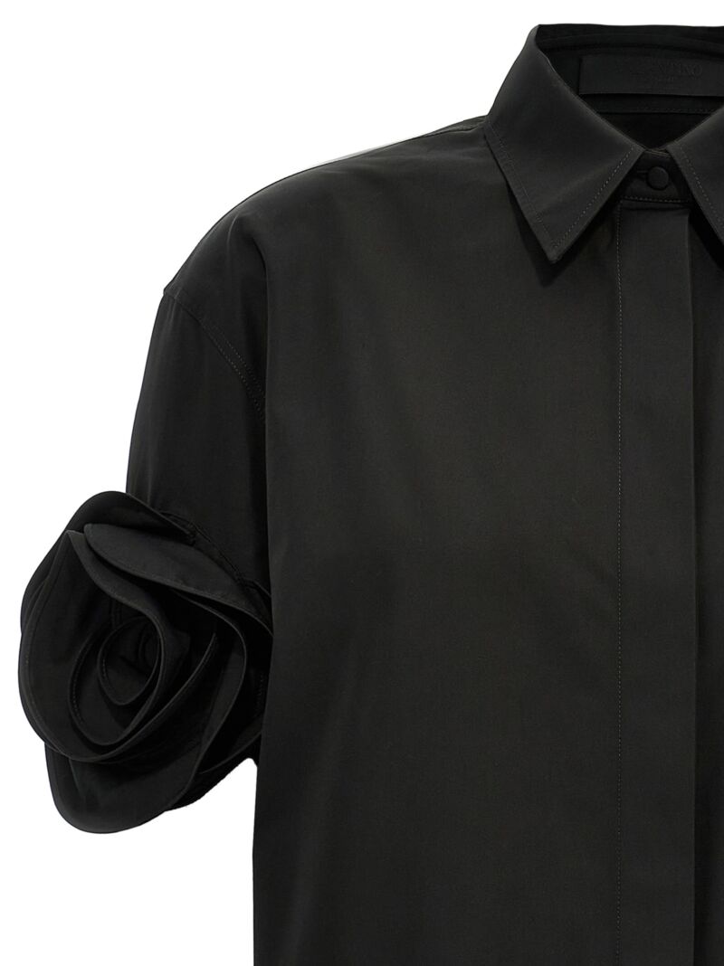 Floral detail shirt Woman VALENTINO GARAVANI Black