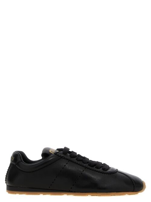 Nappa sneakers MIU MIU Black