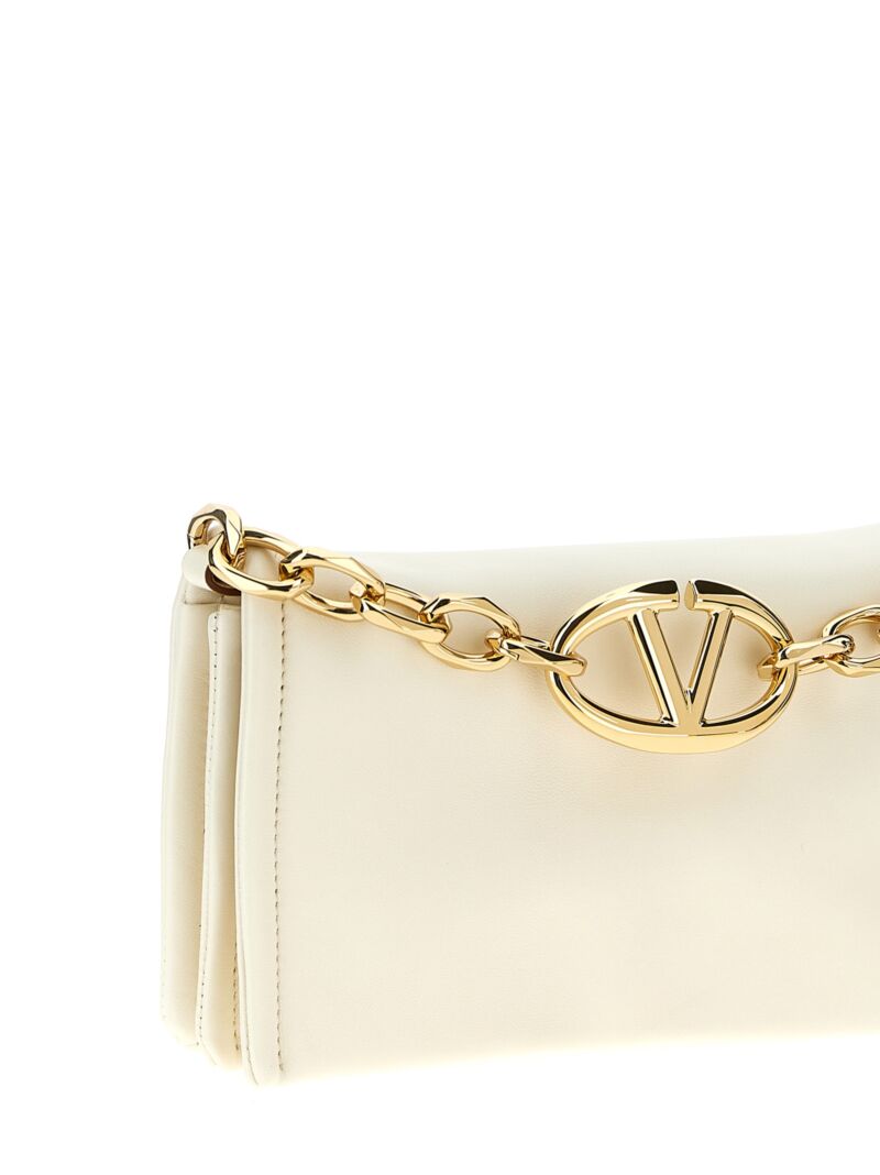 Valentino Garavani 'VLogo Chain' clutch bag Woman VALENTINO GARAVANI White