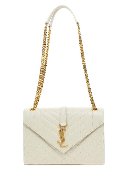 Envelope medium shoulder bag SAINT LAURENT White