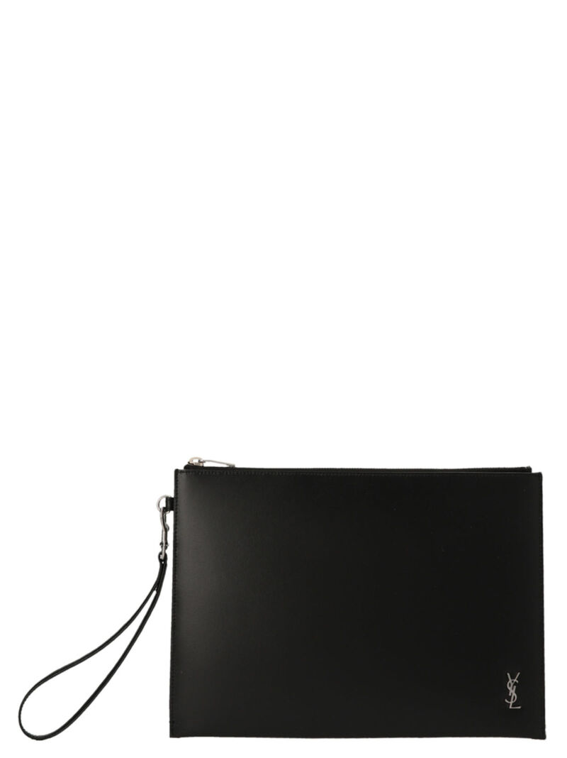 'Tiny Cassandre' small tablet case SAINT LAURENT Black