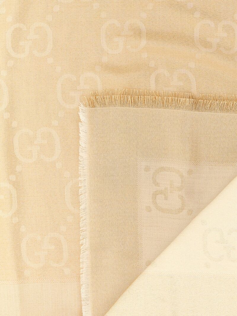 'GG' shawl Woman GUCCI Beige