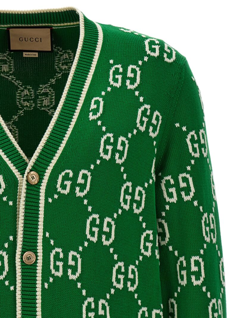 'GG' cardigan Man GUCCI Green