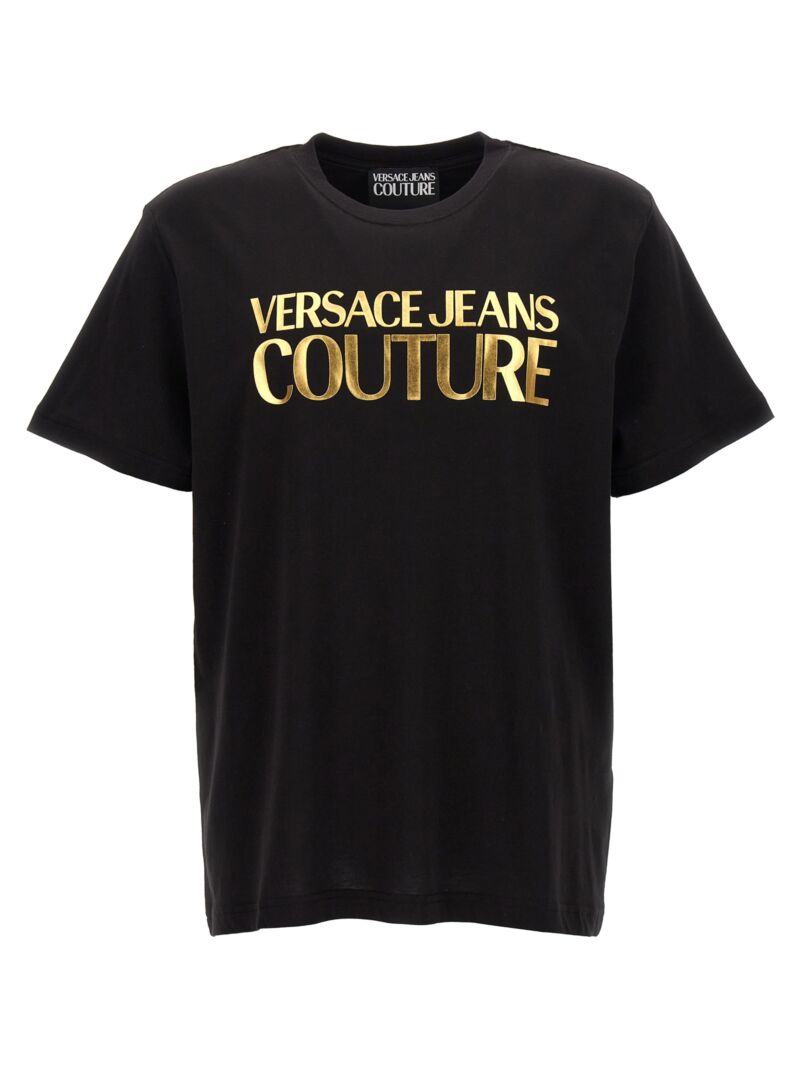 'Logo Lettering' T-shirt VERSACE JEANS COUTURE Black