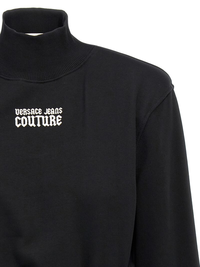 Logo embroidery sweatshirt Woman VERSACE JEANS COUTURE Black