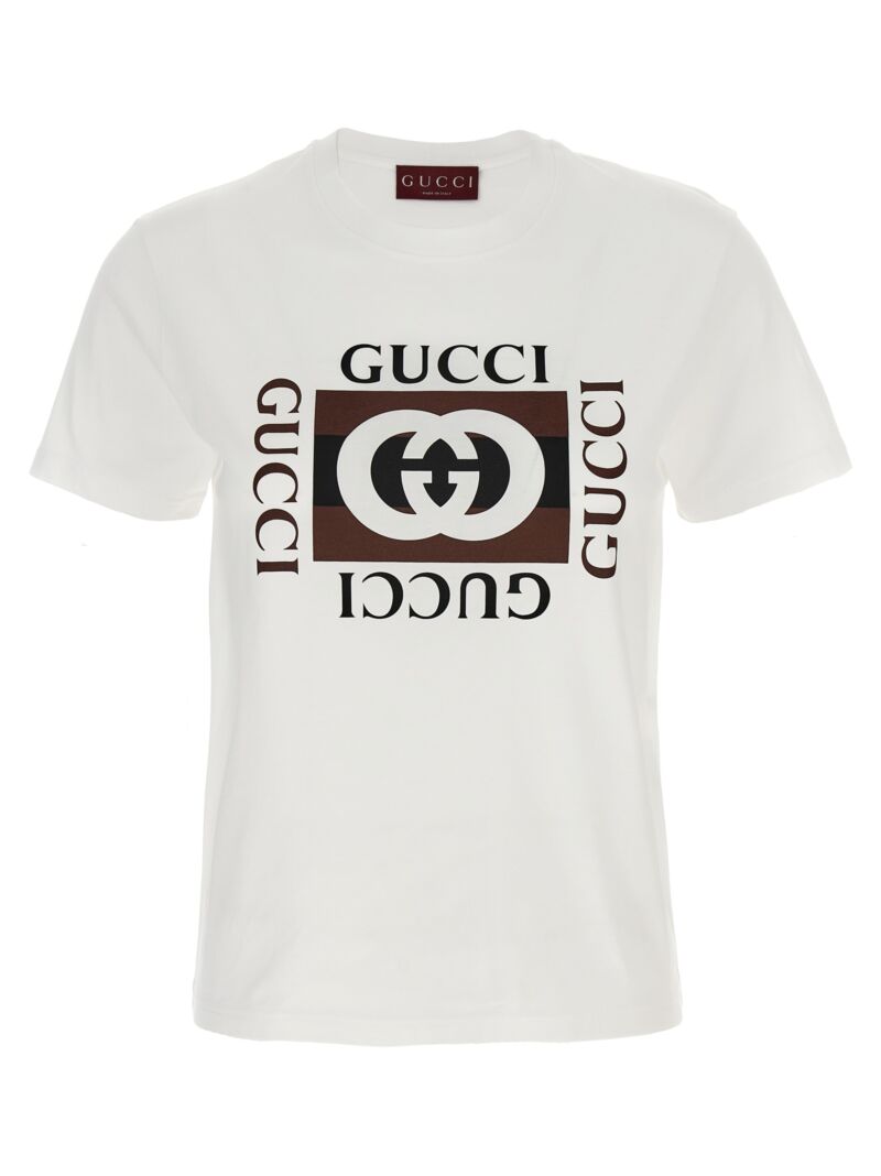 'Gucci Incrocio GG' T-shirt GUCCI White