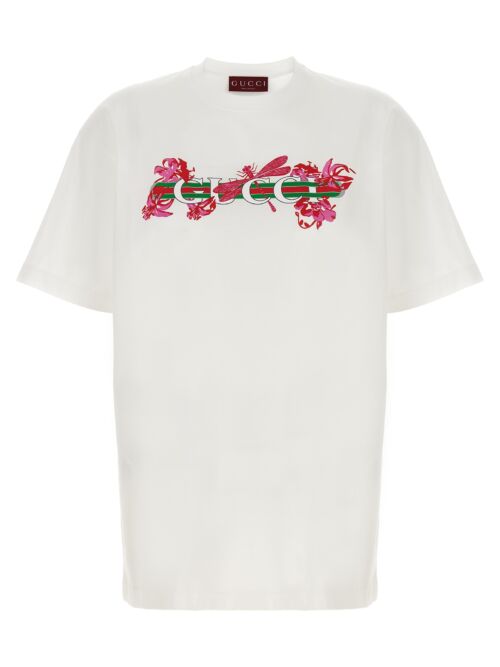 Logo print T-shirt GUCCI White