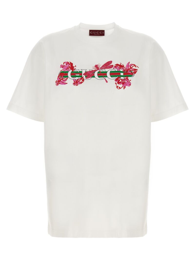 Logo print T-shirt GUCCI White