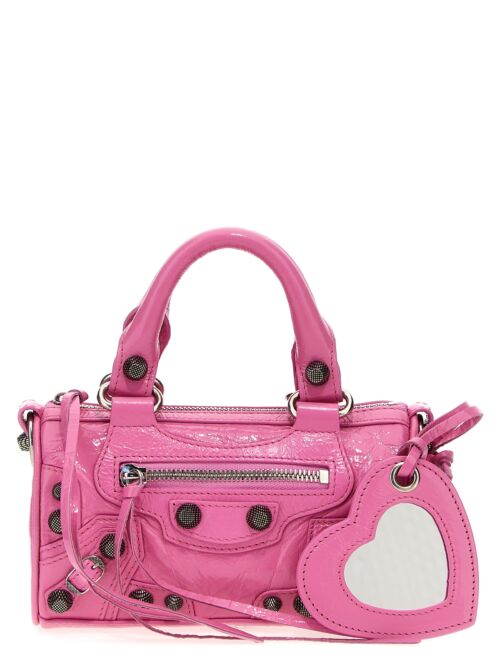 'Le Cagole Nano Duffle' handbag BALENCIAGA Fuchsia